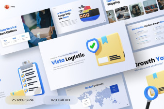 Vista Logistic PowerPoint Template